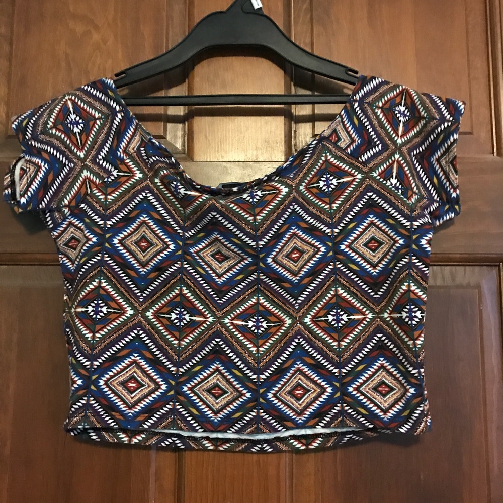 Multi colored crop top